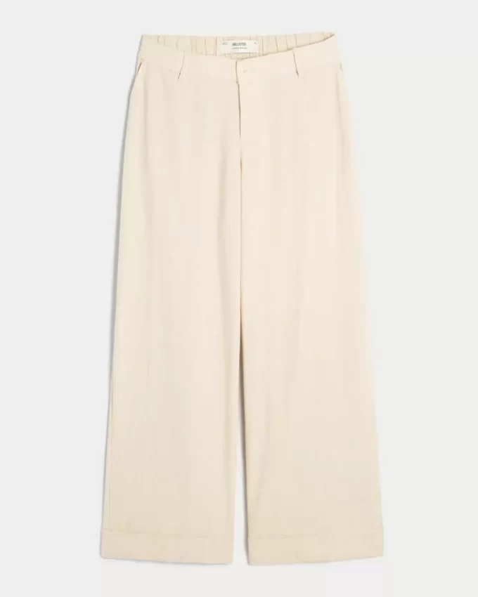 Low-Rise Wide-Leg Pants