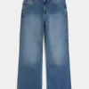 Medium Wash Baggy Bootcut Jeans