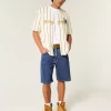 Medium Wash Baggy Denim Shorts