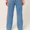 Medium Wash Baggy Jeans
