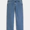 Medium Wash Baggy Jeans
