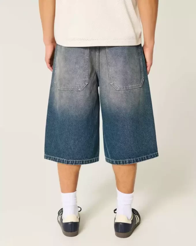 Medium Wash Denim Half Pants