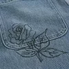 Medium Wash Doodle Baggy Jeans
