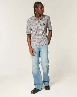 Medium Wash Relaxed Bootcut Jeans