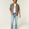 Medium Wash Straight Jeans