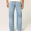 Medium Wash Straight Jeans