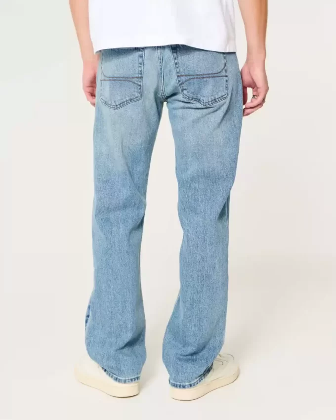 Medium Wash Straight Jeans