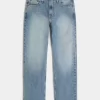 Medium Wash Straight Jeans