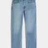 Medium Wash Straight Jeans
