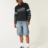 Medium Wash Super Baggy Denim Cargo Shorts