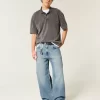 Medium Wash Super Baggy Jeans