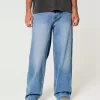 Medium Wash Super Baggy Jeans