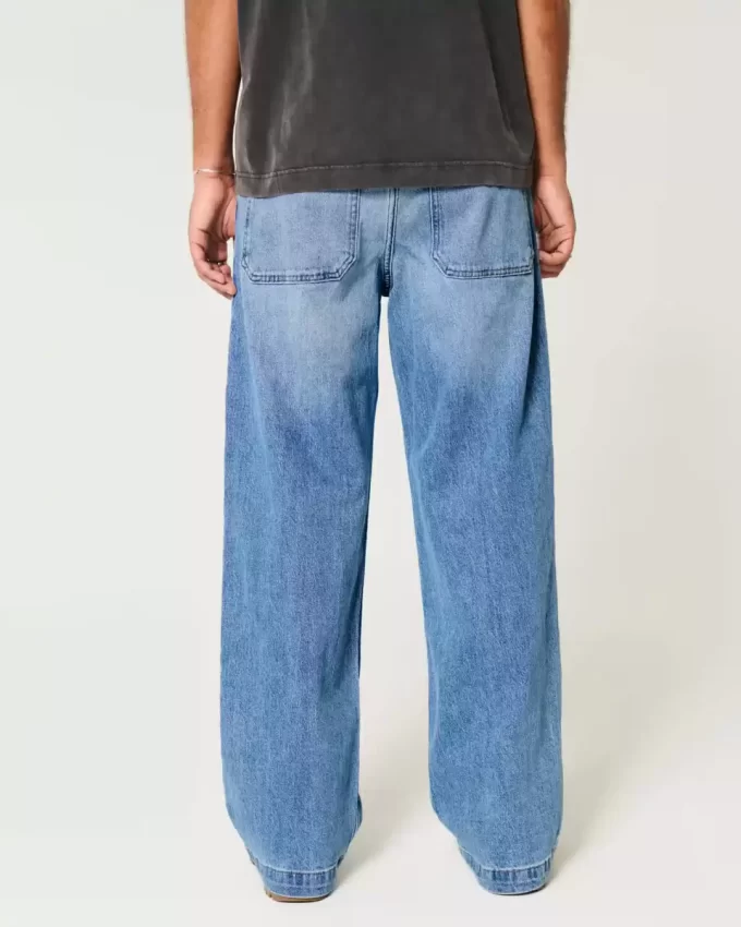 Medium Wash Super Baggy Jeans