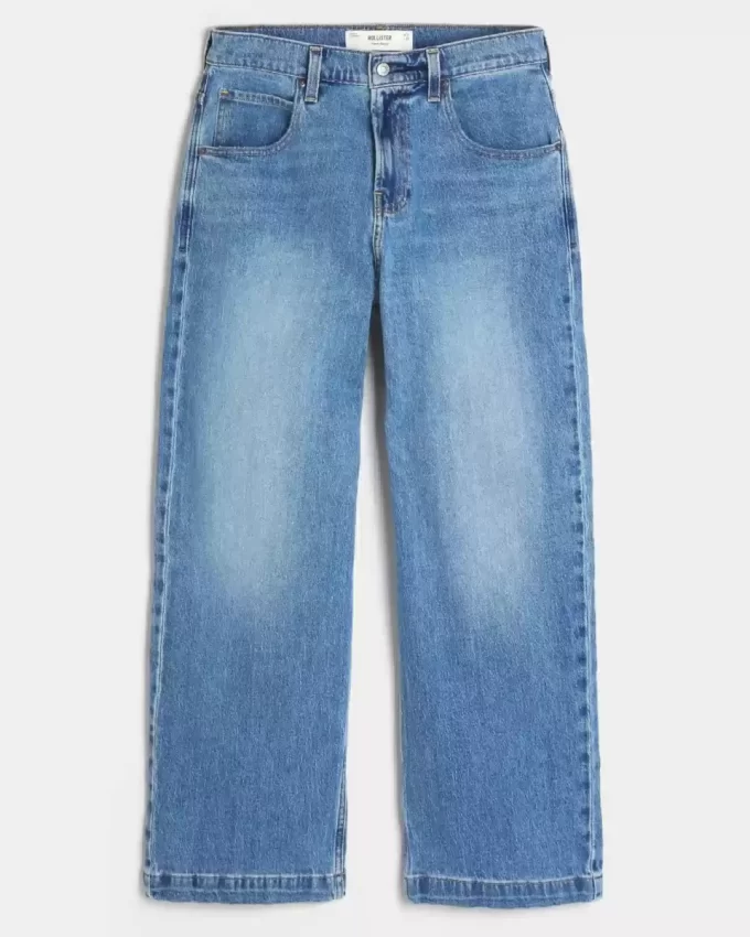 Medium Wash Super Baggy Jeans