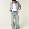 Medium Wash Super Baggy Painter Jeans