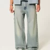 Medium Wash Super Baggy Painter Jeans