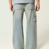 Medium Wash Super Baggy Painter Jeans