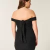 Mesh Off-the-Shoulder Bodycon Dress