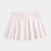 Mid-Rise Circle-Cut Sweater-Knit Mini Skirt
