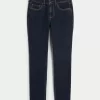 Mid-Rise Dark Wash Skinny Jeans