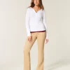 Mid-Rise Khaki Bootcut Jeans