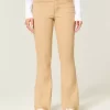 Mid-Rise Khaki Bootcut Jeans