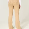 Mid-Rise Khaki Bootcut Jeans