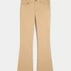 Mid-Rise Khaki Bootcut Jeans