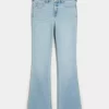 Mid-Rise Light Wash Bootcut Jeans
