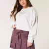 Mid-Rise Pleated Mini Skort