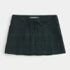 Mid-Rise Pleated Mini Skort