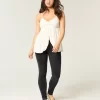Mid-Rise Washed Black Skinny Jeans