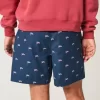 Mid-Thigh American Flag Pattern Pull-On Shorts