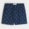 Mid-Thigh American Flag Pattern Pull-On Shorts