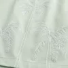 Mid-Thigh Embroidered Volley Swim Trunks