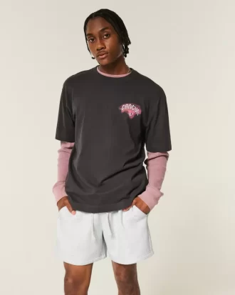 Mid-Thigh Fleece Shorts