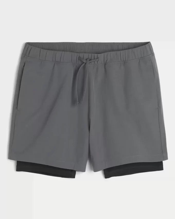 Mid-Thigh Hybrid Active Shorts