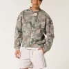 Mid-Thigh Linen-Blend Pull-On Shorts