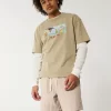 Mid-Thigh Linen-Blend Pull-On Shorts Mid-Thigh Linen-Blend Pull-On Shorts