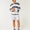 Mid-Thigh Linen-Blend Pull-On Shorts
