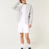 Mid-Thigh Linen-Blend Pull-On Shorts