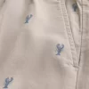 Mid-Thigh Lobster Pattern Pull-On Shorts