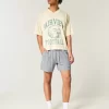 Mid-Thigh Seersucker Pull-On Shorts Mid-Thigh Seersucker Pull-On Shorts