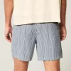 Mid-Thigh Seersucker Pull-On Shorts Mid-Thigh Seersucker Pull-On Shorts