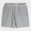 Mid-Thigh Seersucker Pull-On Shorts Mid-Thigh Seersucker Pull-On Shorts