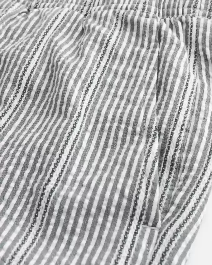 Mid-Thigh Seersucker Pull-On Shorts Mid-Thigh Seersucker Pull-On Shorts