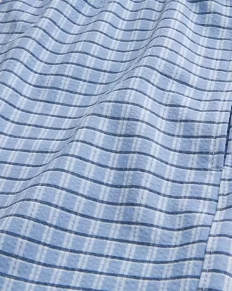 Mid-Thigh Seersucker Volley Swim Shorts