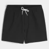 Mid-Thigh Seersucker Volley Swim Shorts
