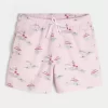 Mid-Thigh Seersucker Volley Swim Trunks