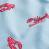 Mid-Thigh Seersucker Volley Swim Trunks